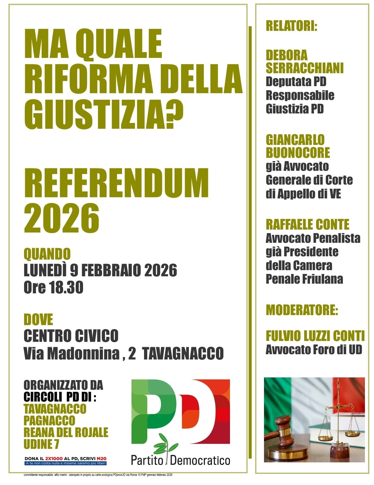 MA QUALE RIFORMA DELLA GIUSTIZIA ?